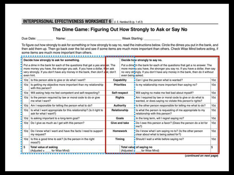 Which side of the worksheet should I start on?